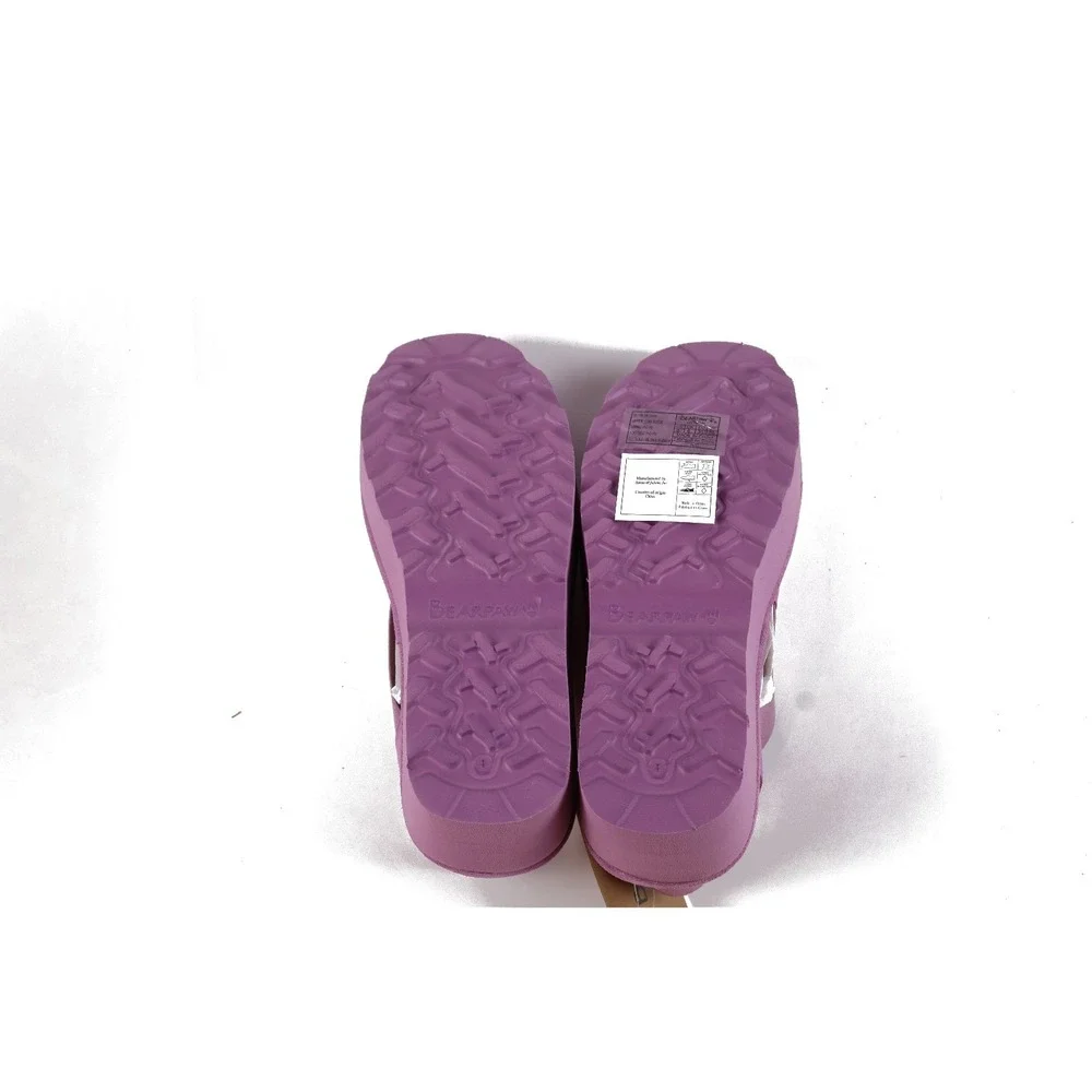 Bearpaw Tatiana Platform Sandals Lavender Mist Solid 8 Suede NWT